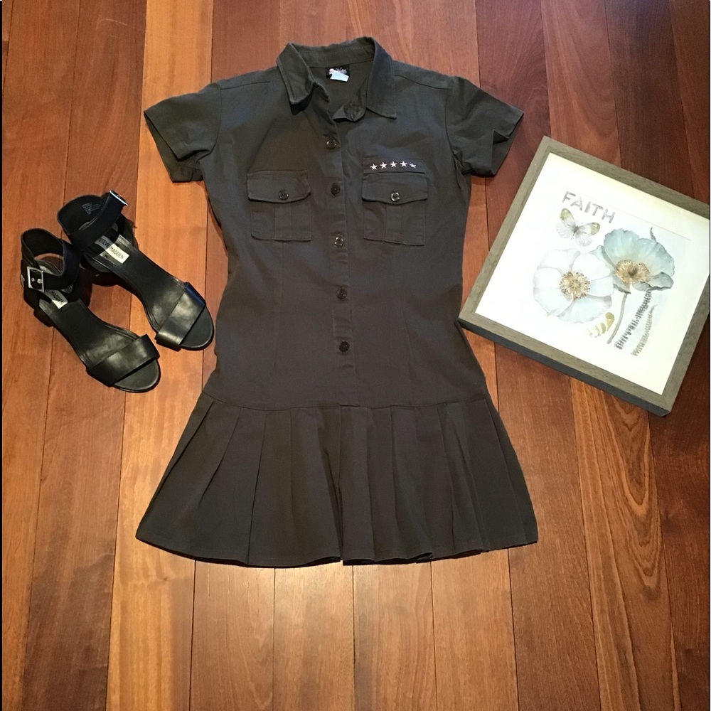 Adeline Army Style Dress